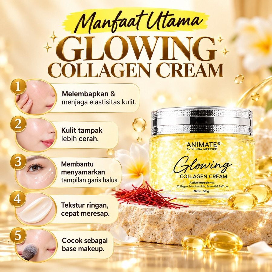 Manfaat utama Glowing Collagen Cream